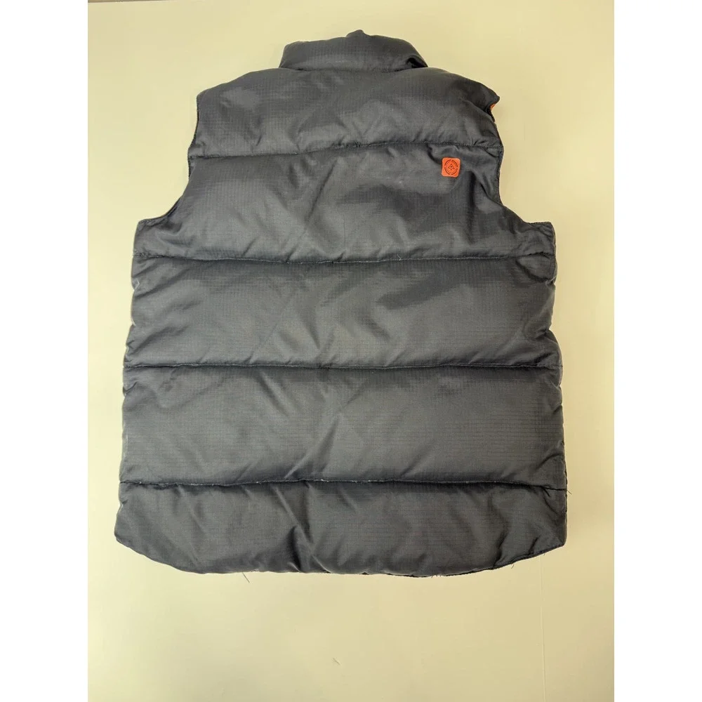Vintage 2004 Old Navy Boys Down Filled Reversible Puffer Vest Navy Blue Youth S